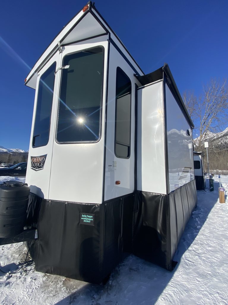 rv skirt snow weather